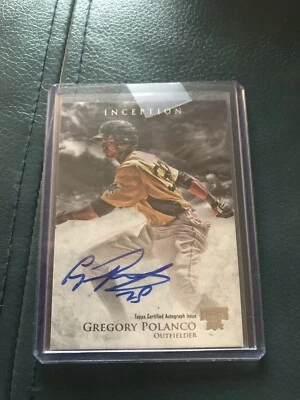 Gregory Polanco 2013 Topps Inception #PA-GP Autograph Auto Rookie Card - Image 1 of 2