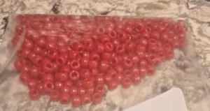 300+ rote Kunststoffperlen Basteln Schmuck  - Bild 1 von 2