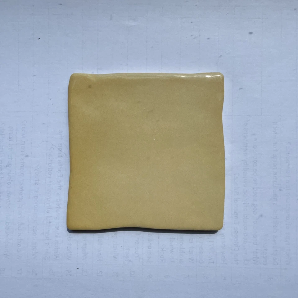 24 PCS 10cm x 10cm Ceramic Wall Tiles Kitchen Bathroom Yellow - Image 1 of 1