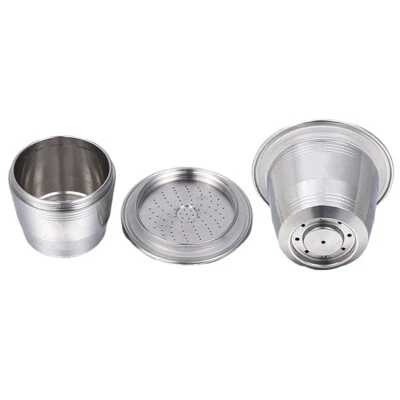 Metal Reusable Coffee Capsule Cup Refillable Pod For Nestle Nespres Machine Part - Image 1 of 4