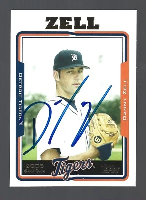 Cartão de beisebol Danny Zell autógrafo Detroit Tigers 2005 Topps atualizações UH255 AUTO - Imagem 1 de 2