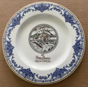 Vintage PENN-BEAVER HOTEL Rochester PA Mayer Restaurant China Plate - Picture 1 of 9
