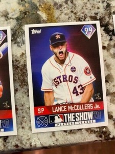 2020 TOPPS ON-DEMAND SET 8 MLB THE SHOW CARD PR 824 ASTROS LANCE MCCULLERS #18