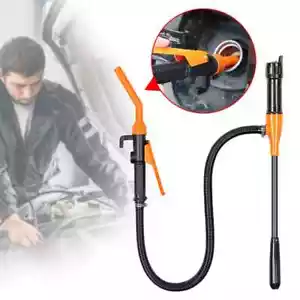 Liquid Transfer Pump Battery Powered Car Gas Oil Pump with Flow Control Nozzle - Bild 1 von 6