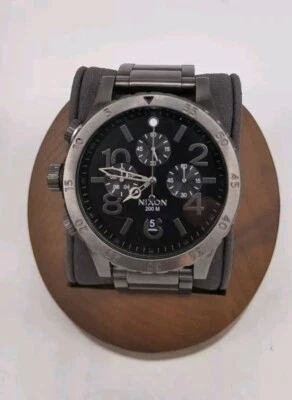 Nixon 48-20 Chrono 48mm Black Stainless Steel Case and Band, Men's Watch - Image 1 of 4