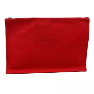HERMES Flat fastener YachtingPM Multi Pouch cotton Red - Bild 1 von 12