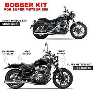 "BOBBER KIT FIT FOR ROYAL ENFIELD SUPER METEOR 650 - Picture 1 of 11