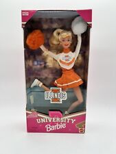 University of Illinois Cheerleader Barbie Doll 1997 Mattel 17755 NIB