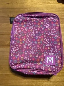 MontiiCo Large Insulated Lunch Bag, Unicorn Inside: 28 x 23.5 x 7.5cm RRP $42.95 - Picture 1 of 5