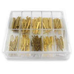 GRADED CLOCK TAPER PIN ASSORTMENT BRASS 250 PCS (0.30 - 1.20MM) - CY002 - Picture 1 of 1