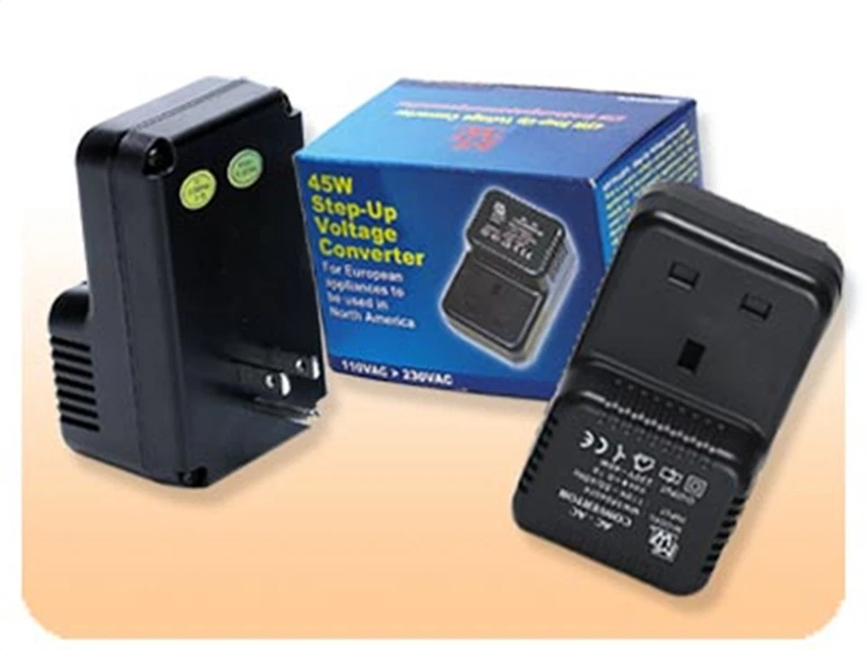 Step up Voltage Converter 110 Volt to 220 Volts 45 Watt Reverse Adapter