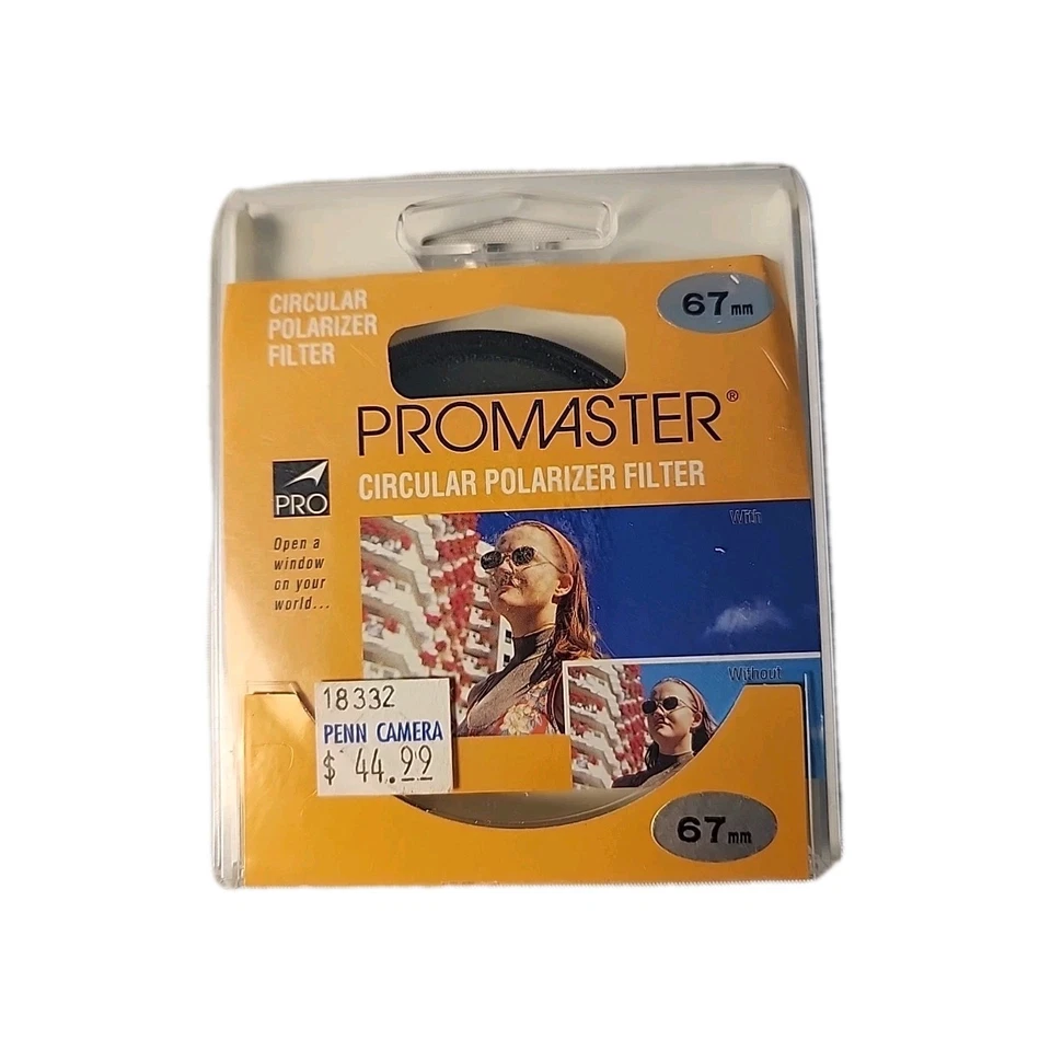 ProMaster 67mm PL-CIR Circular Polarizer Pro Filter New In Box Photographer Gift - Image 1 of 2
