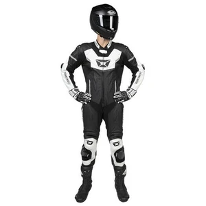 Cortech Revo Sport Air Leather Suit (Small, Black/White) - Picture 1 of 3