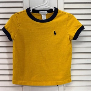 Ralph Lauren Polo Gr. 18M Gelb Ringer Tee - Bild 1 von 3