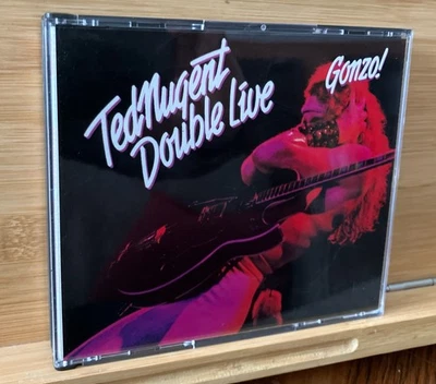 Ted Nugent Double Live Gonzo CD Epic 1990 2-Disc Set w/Booklet Pristine! Foto 1 de 4