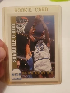 Tarjeta de radiocontrol Skybox NBA Hoops Shaquille O’Neal Rookie 1992-93 #442 - Imagen 1 de 6
