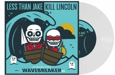 LESS THAN JAKE KILL LINCOLN 45 RPM 7" - Wavebreaker #1 MILKY CLEAR VINYL LTD 200 - Image 1 of 3