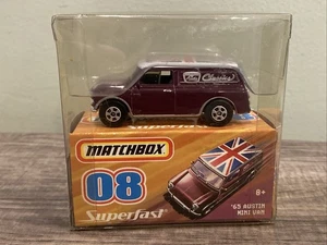 MATCHBOX 08 Superfast '65 Plum Austin Mini Van - VHTF W/ BOX - Picture 1 of 6
