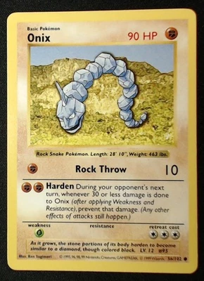 Onix 056/102 Base Set (Shadowless) Regular - Image 1 of 2