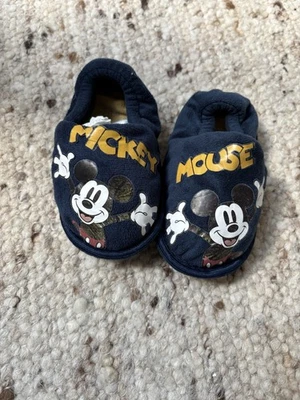 Mickey Mouse Hausschuhe Blau Gr.22/23 Disney  Super Zustand Wie Neu - Bild 1 von 3