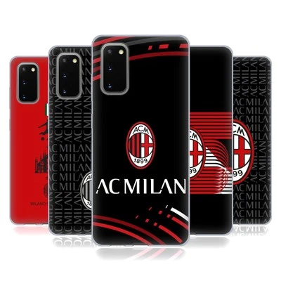 FUNDA OFICIAL DE GEL SUAVE CON PATRONES DE ESCUDO AC MILAN PARA TELÉFONOS SAMSUNG 1 Foto 1 de 4