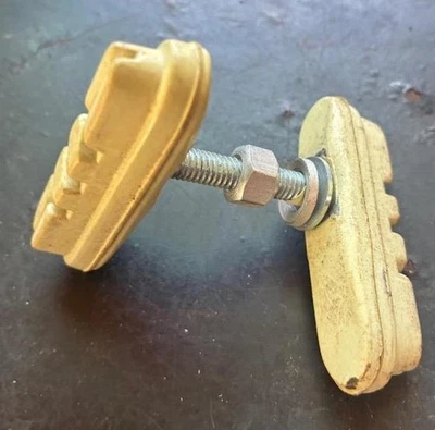 2 NOS Vintage White Brake Pads - Image 1 of 4