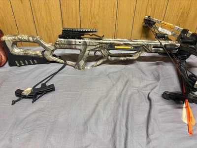 bear x crossbow it’s camo with 100 pd pull back weight and it’s used - Image 1 of 3