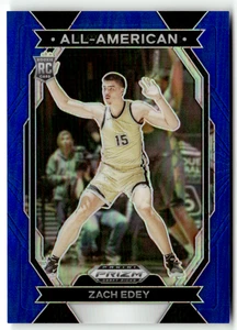Panini NBA Prizm Draft Picks 2024 15 Zach Edey Rookie All-American Blue 29/199 - Bild 1 von 2