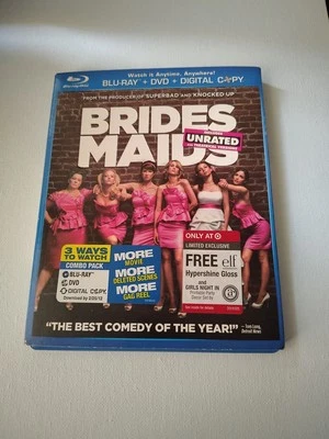 Bridesmaids Unrated ,  Blue Ray, DVD , Digital Copy Might Not Work. Dust Cover  - Image 1 of 4