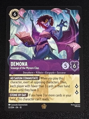 Lorcana Whispers in the Well Demona-Scourge of the Wyvern Clan 55/204 Legendary - Image 1 of 2