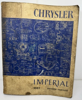 Fábrica 1967 Chrysler e Imperial Manual de Serviço-LeBaron, 300, New Yorker, Newport - Imagem 1 de 4