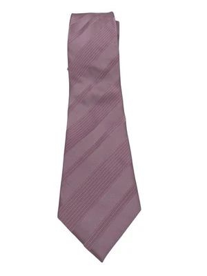 Corbata Donald J. Trump para hombre talla 59"x 3 1/2" rosa a rayas 100% seda (TE11) USADA EN EXCELENTE ESTADO Foto 1 de 3