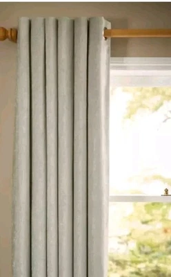 John Lewis CHENILLE  FLINT  Eyelet Curtains 167width) length137) - Image 1 of 4