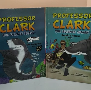 Professor Clark The Science Shark Books 3 & 4 - Educational Ocean Animal Stories - Picture 1 of 7