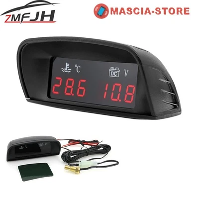 Indicatore Digitale Temperatura Acqua + Sensore 2in1 LCD 12V/24V per Auto Moto - Immagine 1 di 4