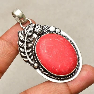 Ciondolo gioiello fatto a mano in argento sterling 925 con pietra preziosa co... - Immagine 1 di 4