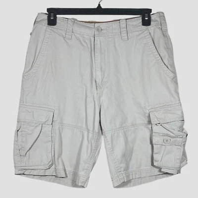 American Rag - мужской размер 32 - бежевый грузовой шорты - 100% хлопок - Изображение 1 из 4