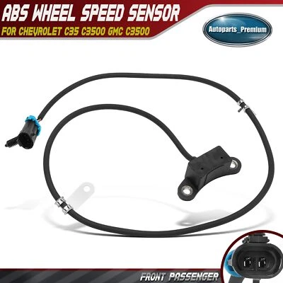 Front RH Passenger ABS Wheel Speed Sensor for Chevy C3500 1995-2000 GMC C3500HD - Image 1 of 4