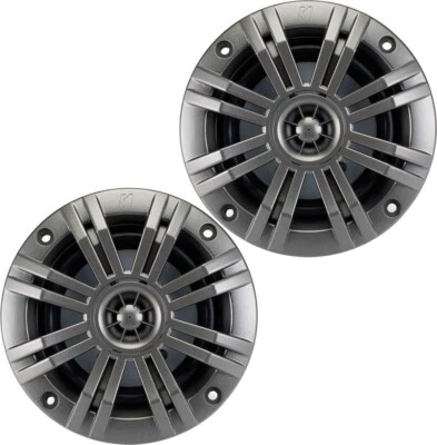Kicker 4 Inch KM-Series Marine Speakers 41KM42CW (Pair) - Image 1 of 4