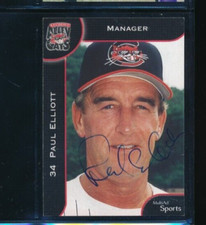 2002 Multi-Ad #26 Paul Elliott Charleston Alley Cats Signed Autograph (DO2)