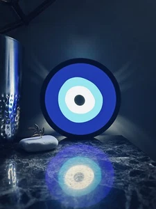 Evil Eye LED Lightbox - Nazar Mati Uroch Deochi Dekor - 3D gedruckt - Bild 1 von 7