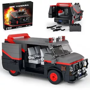 The A Team Van Building Block Kit 1983 GMC Vandura Building Set A-Team Black ... - Picture 1 of 1
