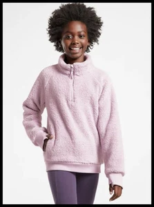 NWT Athleta Girl So Snug Sherpa Half Zip Size XXL/16 Color Shasta Purple - Picture 1 of 6