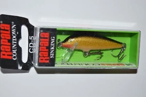 rapala cd-5 cd05g gold sinking countdown 2" 3/16oz swims 3'-6' - Bild 1 von 3