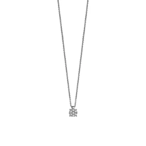 BLISS, COLLANA PUNTO LUCE DIAMANTI KT 0,10 ORO BIANCO 18KT (20091731) - Imagen 1 de 1