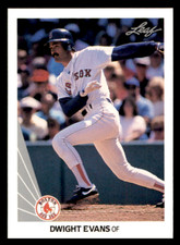 1990 Leaf Dwight Evans    #235 Boston Red Sox