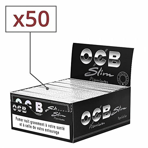 OCB Slim Premium Drehpapier, 50 Stück