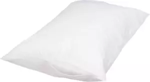 Queen Pillowcase with Zipper, 100% Cotton Hypoallergenic, Pillow Protector, Whit - Picture 1 of 12