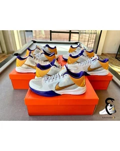 Nike Zoom Kobe 5 Lakers Home Sz 14 386429-102 Made for Kobe! PE Promo - Picture 1 of 14