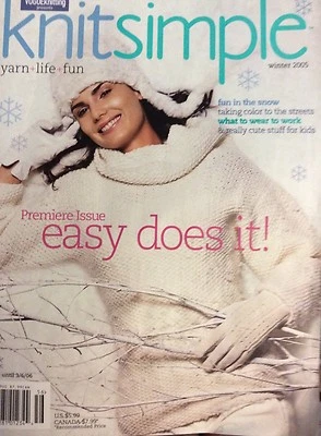 VOGUE KNIT SIMPLE Magazine Knitting & Crochet Patterns, Winter  2005 - Image 1 of 2
